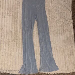 PINK Victoria's Secret Light Blue Flare Leggings
